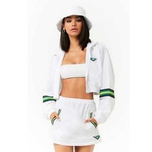 New Women Forever 21 PONY Windbreaker Crop Jacket -M